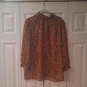 Elegant Leopard Print Women's Blouse